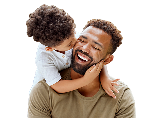 dad and son